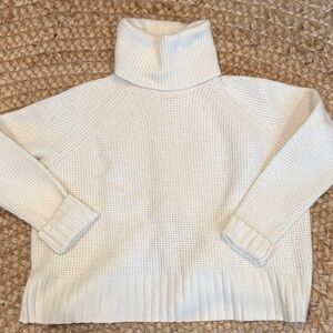 Cozy White Turtleneck Sweater- Madewell